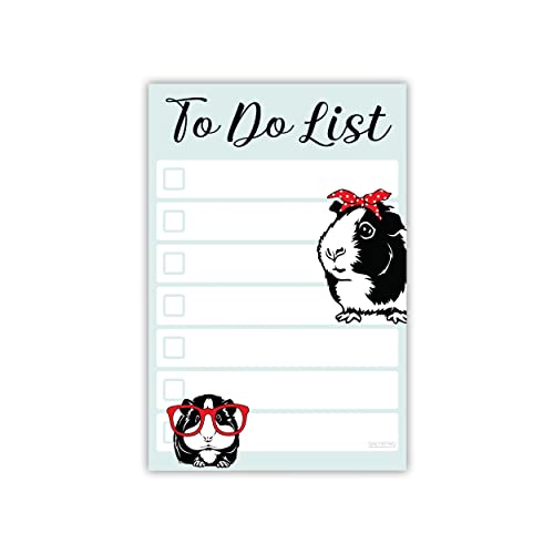 DAILY RITMO Guinea Pig Sticky to Do List| Guinea Pig Lover Gift Ideas for Girls and Women | Furry Potato Notepad 4x6 50 Pages - Image 1