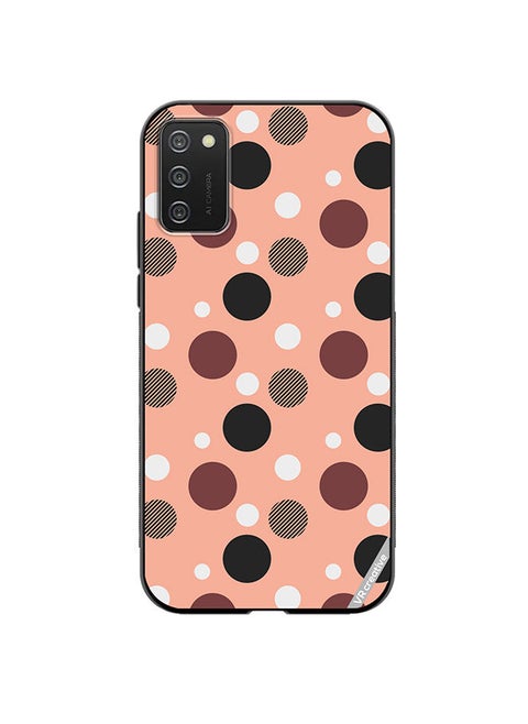 Protective Case Cover For Samsung Galaxy A02s A Seamless Dotted Pattern Design Multicolour