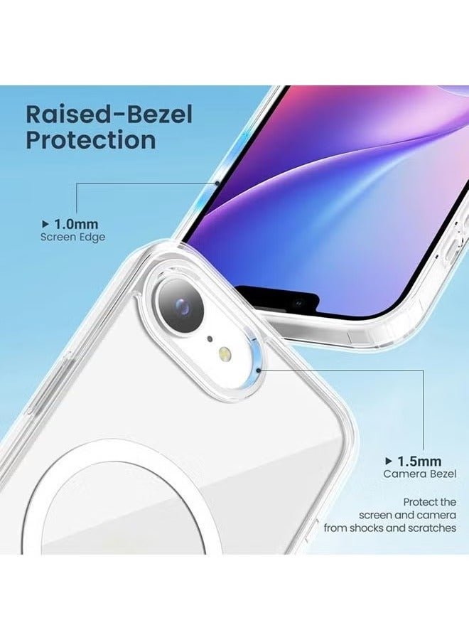 JAJEEK Magnetic Case for iPhone 16e & iPhone SE4 2025 | MagSafe Compatible | Includes Tempered Glass Screen Protector & Camera Protector | Drop Protection, Clear Cover for Ultimate iPhone Safety - Image 5