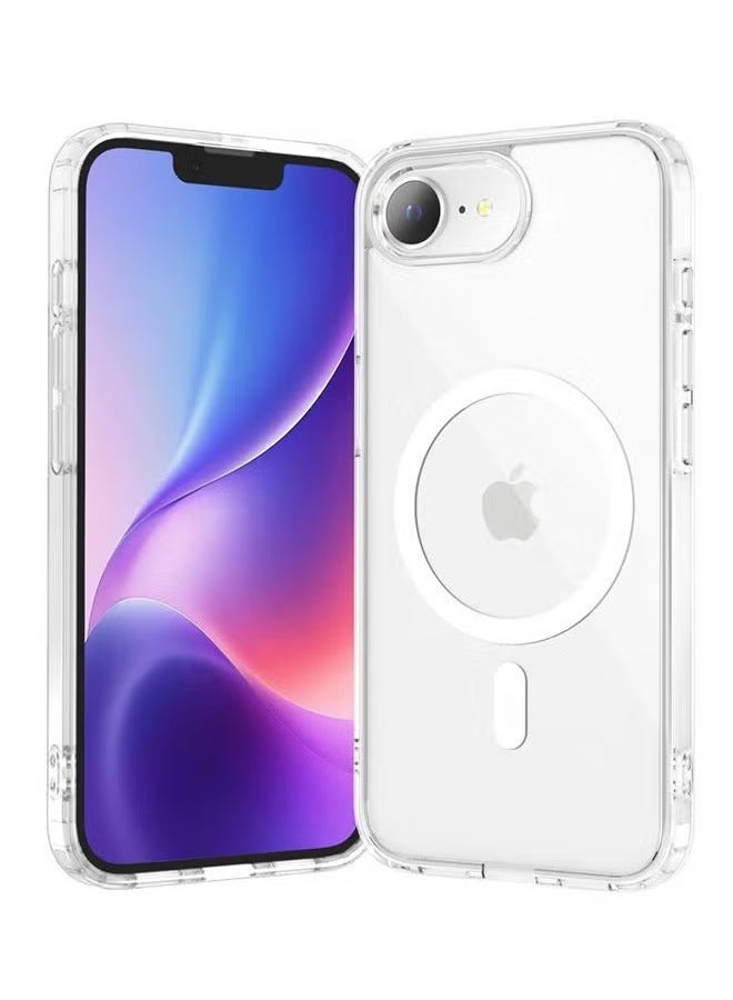 JAJEEK Magnetic Case for iPhone 16e & iPhone SE4 2025 | MagSafe Compatible | Includes Tempered Glass Screen Protector & Camera Protector | Drop Protection, Clear Cover for Ultimate iPhone Safety - Image 1