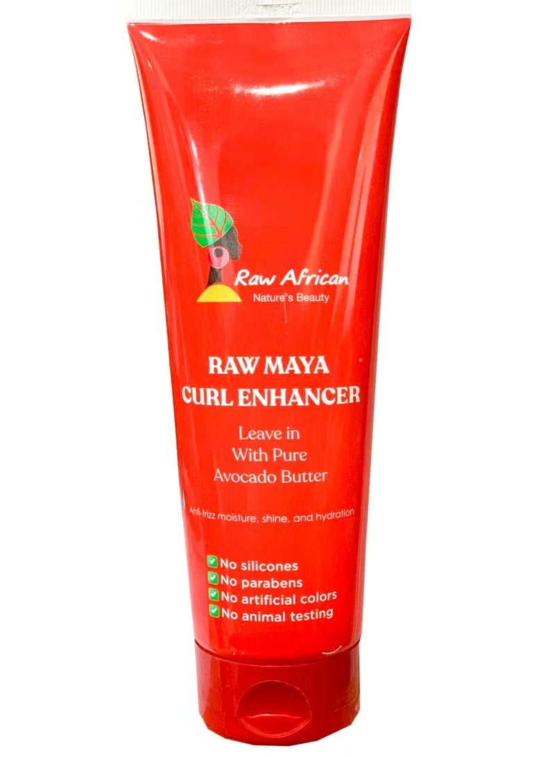 رو أفريكان مايا ليف ان كيرلي معززة للشعر باللون الأحمر 250 جم - Image 1