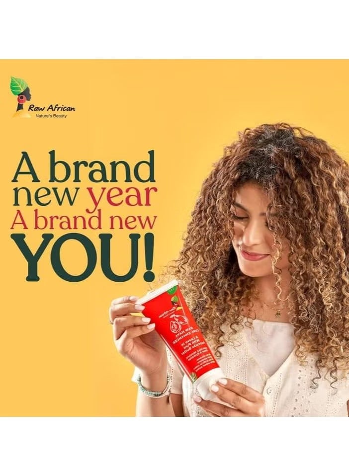 رو أفريكان مايا ليف ان كيرلي معززة للشعر باللون الأحمر 250 جم - Image 5