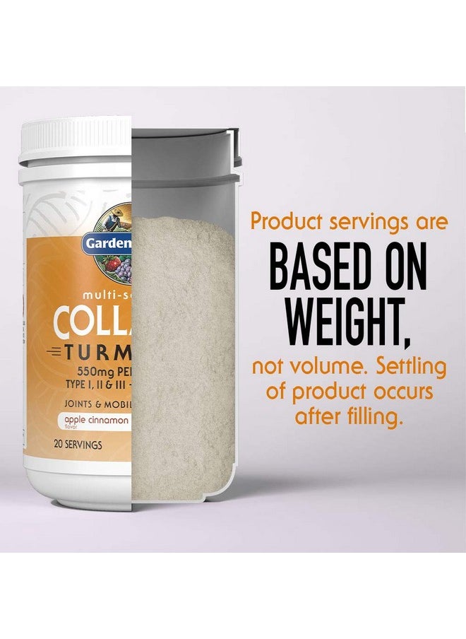 Garden of Life Multisourced Protein Hydrolyzed Collagen Peptides Powder Supplements For Women Men Joints Mobility Apple Cinnamon Turmeric 20 Servings 7.76 Oz  - Image 5