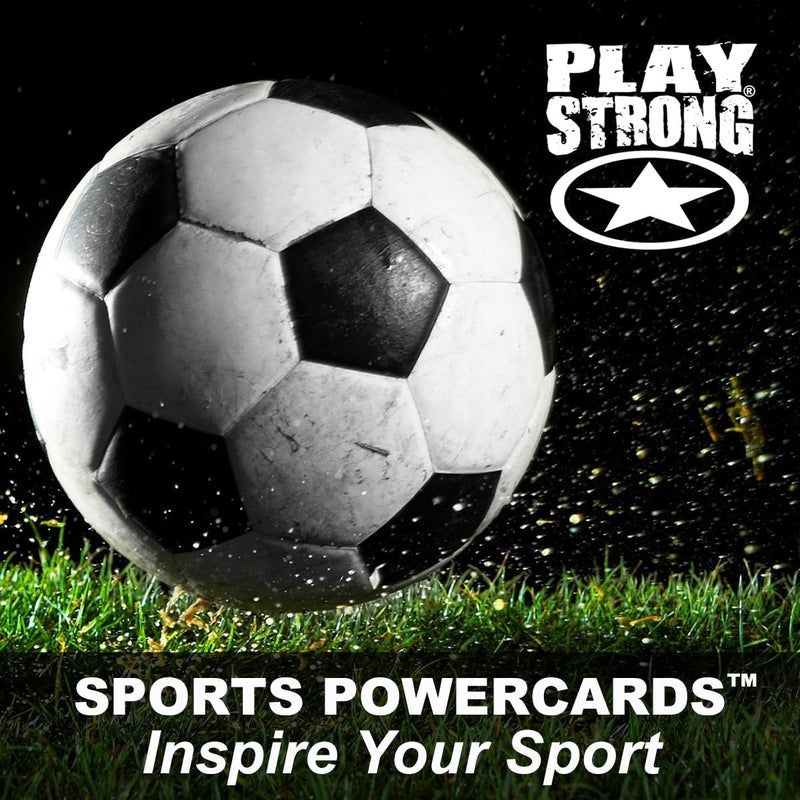 Play Strong Soccer Thank You Note Cards 12-Pack (4.25"x5.5") Illustrated Sports Powercard Note Card Set 12-Pack Perfect for Soccer Players, Coaches, Fans and Fanatics - They'll Love 'Em! - Image 3