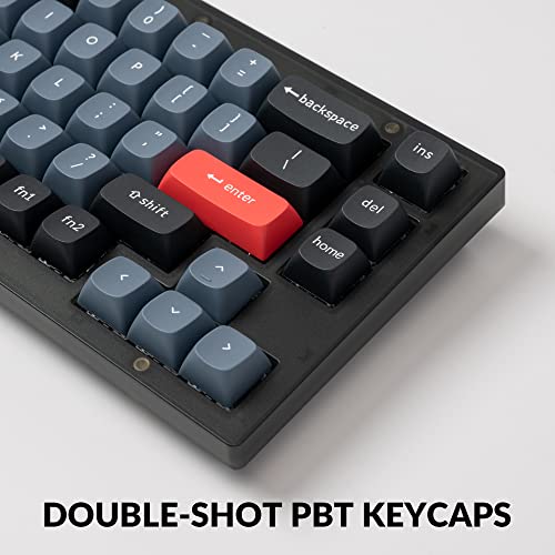 Keychron V2 Wired Custom Mechanical Keyboard, 65% Layout QMK/VIA Programmable Macro with Hot-swappable K Pro Brown Switch Compatible with Mac Windows Linux (Frosted Black - Translucent) - Image 4