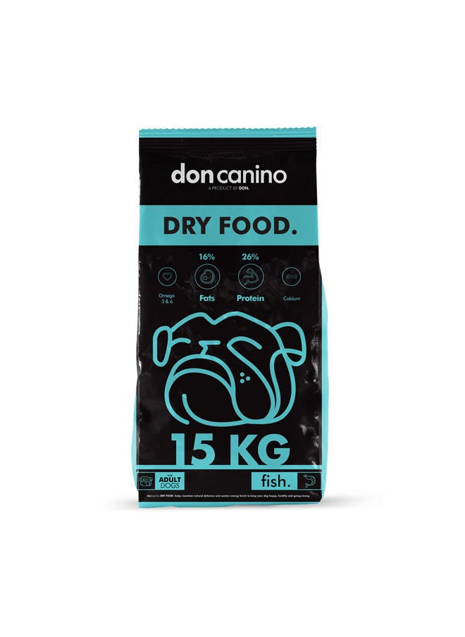 don canino - Dogs Dry Food Fish 15 Kg - Image 1