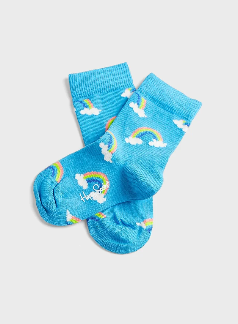 Happy Socks Kids 2 Pack Unicorn & Rainbow Socks
