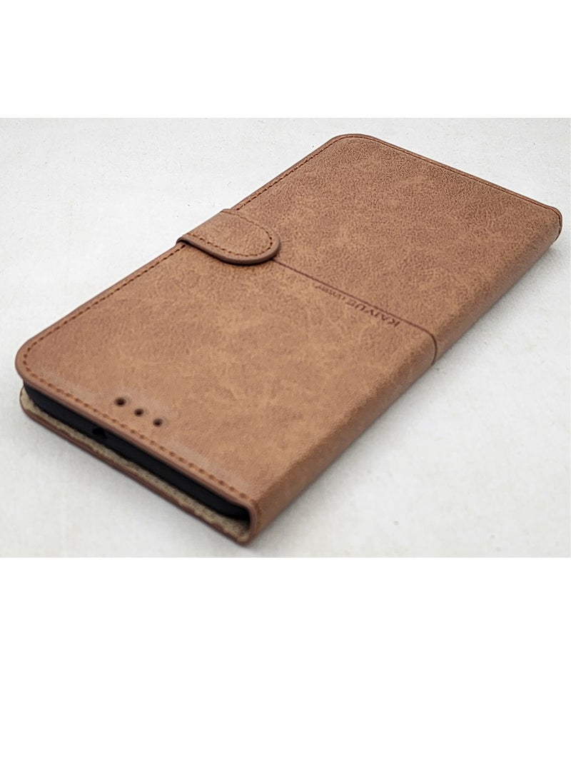 Samsung Galaxy A13 (4g) Kaiyue Flip Leather 360 Full Cover - Brown - Image 1