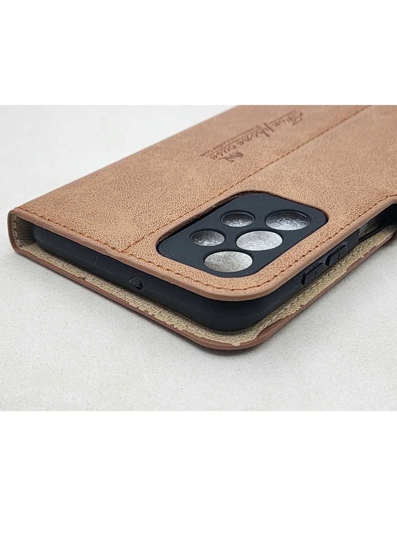 Samsung Galaxy A13 (4g) Kaiyue Flip Leather 360 Full Cover - Brown - Image 2