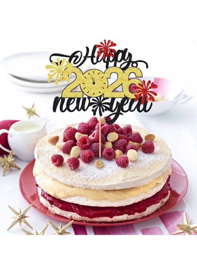 زينة راس السنة والعام الجديد 2026 اعواد زينة و تغريسات لتزيين الكيك لمناسبة استقبال العام الجديد - Image 3