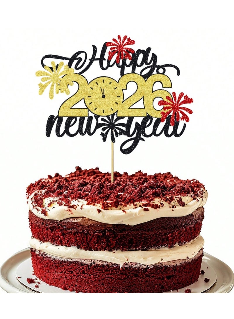 زينة راس السنة والعام الجديد 2026 اعواد زينة و تغريسات لتزيين الكيك لمناسبة استقبال العام الجديد - Image 1