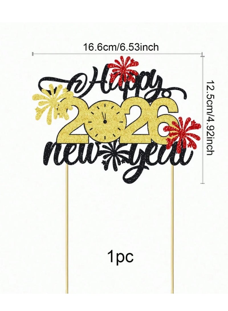 زينة راس السنة والعام الجديد 2026 اعواد زينة و تغريسات لتزيين الكيك لمناسبة استقبال العام الجديد - Image 2