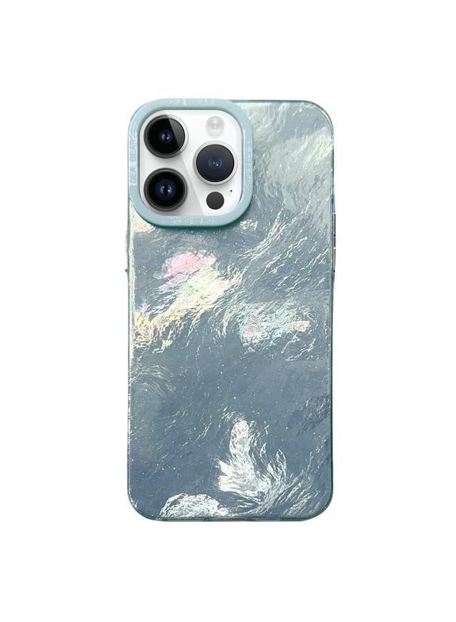 S-TOP Case For iPhone 12 Pro Tinfoil Texture Colorful Lens Frame IMD Acrylic Phone Case - Image 1