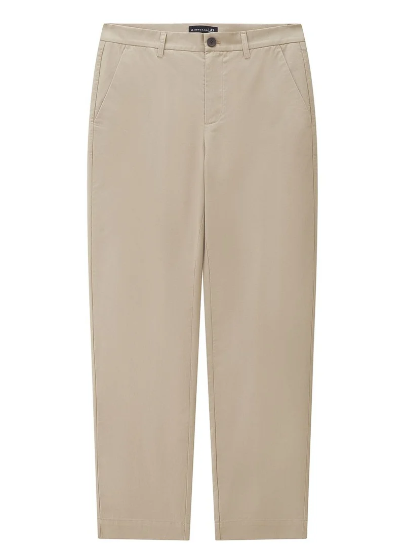 GIORDANO Men’s Regular Fit Tencel Cotton Pants