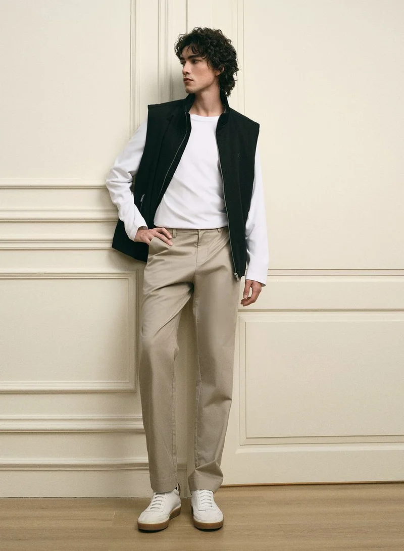 GIORDANO Men’s Regular Fit Tencel Cotton Pants