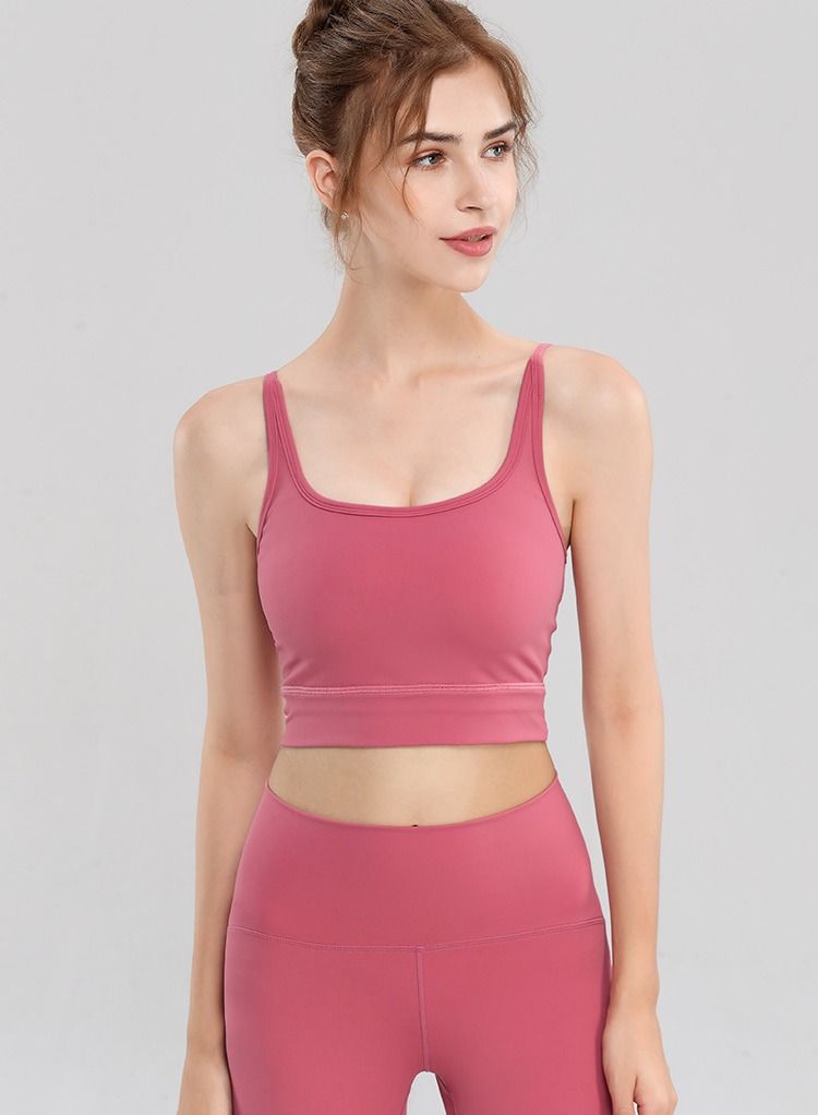 Loquat Yoga Sports Running Fitness Vest Pink 