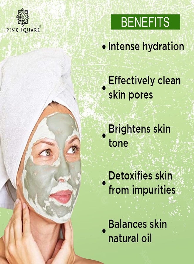 Pink Square Kiwi Extract Green Mask for Face (Pack of 1, 50 gram)|Face Mask for Glowing Skin Face Mask Face Mask for Women Skin Care Ideal Use for Men and Women for Dry Skin| - Image 3