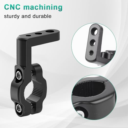 STHIRA® 17-22 mm 7/8 inch Motorcycle Handlebar Mounting Bracket Kit for Headlight Clamp Bracket,Connecting Plate,Hex Key Screws Headlight Fog Light Mounting Fittings Reliable Assembly Accessories - Image 5