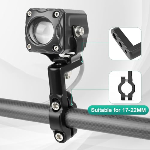 STHIRA® 17-22 mm 7/8 inch Motorcycle Handlebar Mounting Bracket Kit for Headlight Clamp Bracket,Connecting Plate,Hex Key Screws Headlight Fog Light Mounting Fittings Reliable Assembly Accessories - Image 4