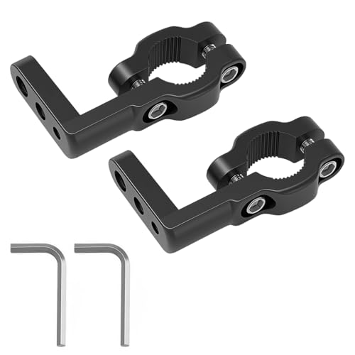 STHIRA® 17-22 mm 7/8 inch Motorcycle Handlebar Mounting Bracket Kit for Headlight Clamp Bracket,Connecting Plate,Hex Key Screws Headlight Fog Light Mounting Fittings Reliable Assembly Accessories - Image 1