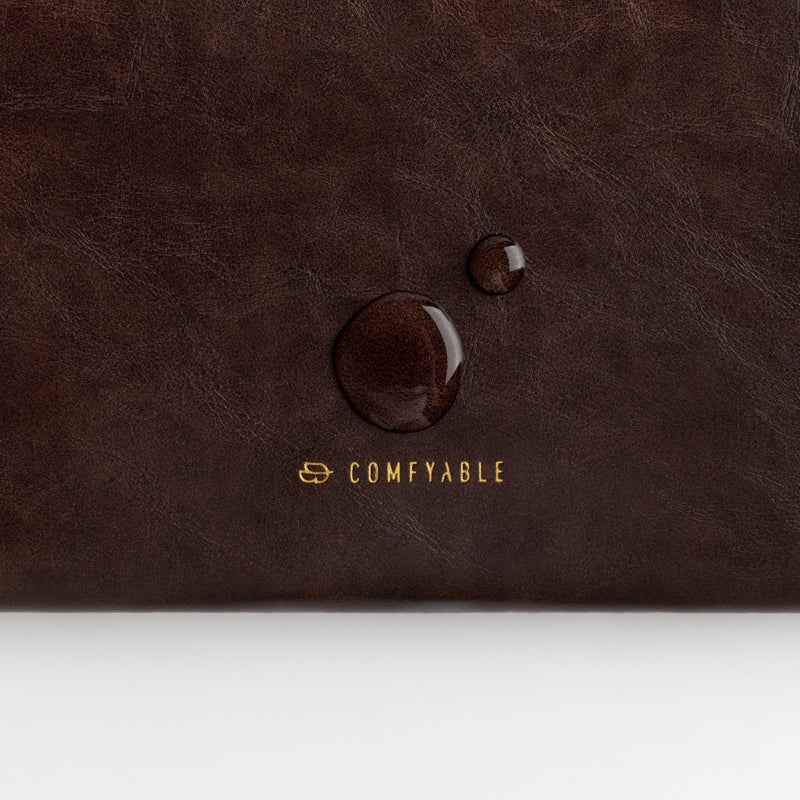 Comfyable حافظة لابتوب جلدية مريحة متوافقة مع ماك بوك برو 16 بوصة M4 2024 و ماك بوك إير 15 بوصة M4 M3 M2 2025، براير وود - Image 4