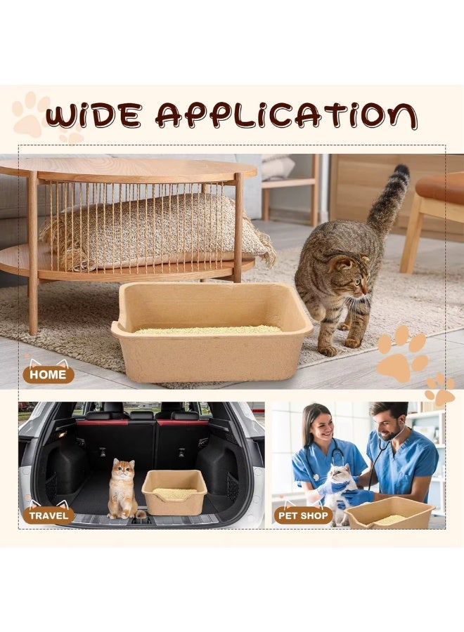 Bioline صينية فضلات القطط القابلة للاستخدام لمرة واحدة من بيولين 40x30x10 سم | صحية ومضادة للتسرب | مثالية للسفر والاستخدام اليومي - Image 3