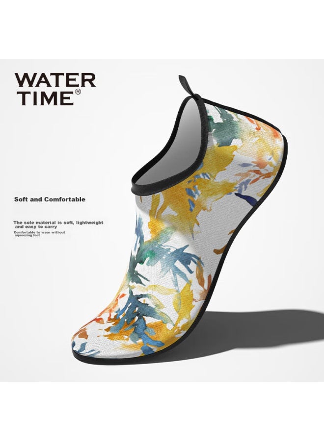 Watertime/shuichuan Beach Shoes For Women, Men And Children, Non-slip Soft Sole, Summer Swimming Diving Printed Water Shoes, Size L - Image 2