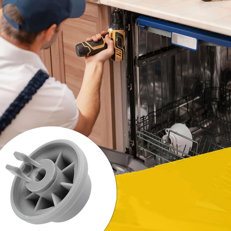 8 Pcs Dishwasher Lower Rack Wheel Replacement Compatible with 165314 420198 423232 AP2802428 PS8697067 - Image 1