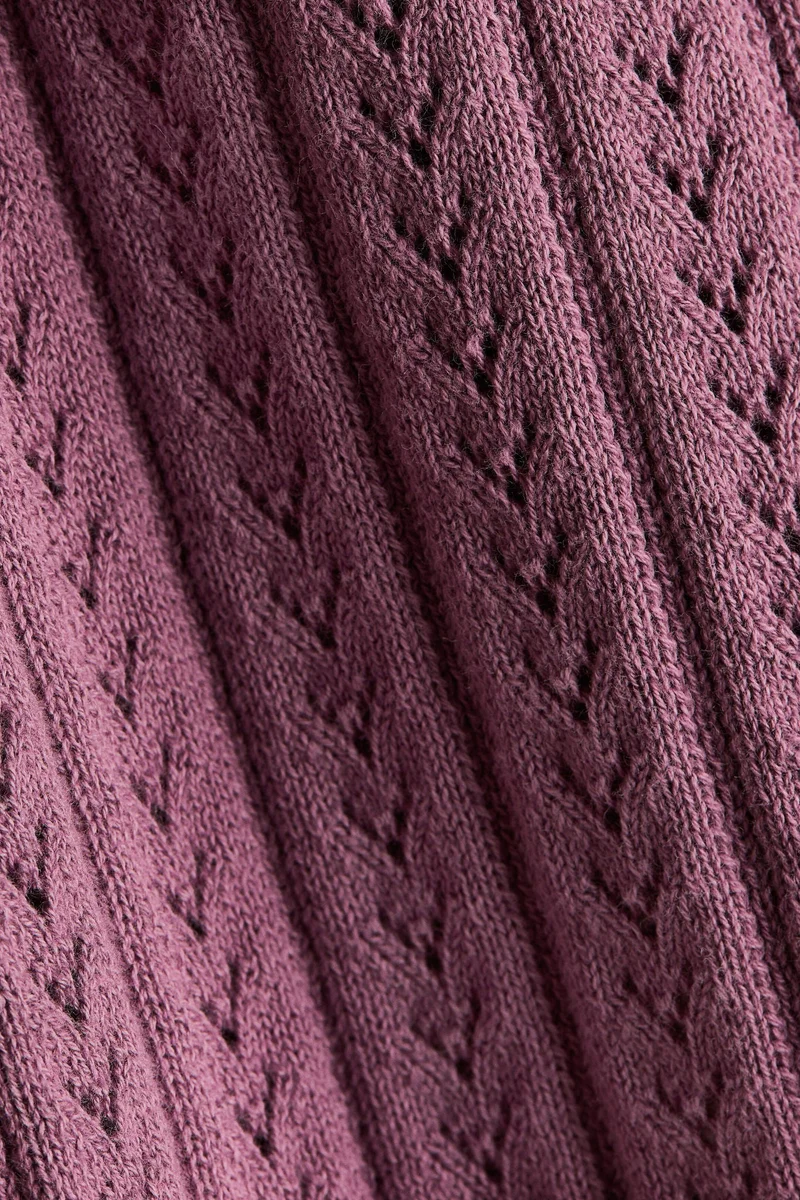 H&M Pointelle-knit cotton cardigan