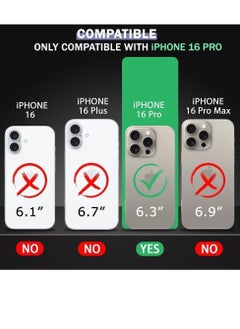 Generic Case Compatible with iPhone 16 Pro 6.3-Inch Case Crystal Clear Soft TPU Gel Case Flexible Silicone Anti-Scratch Transparent TPU Cover - Clear  - Image 2