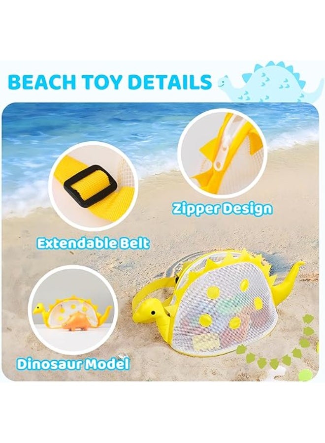 Baytion Mesh Beach Bag for Kids Multifuction Crossbody Bag for Outdoor SchoolBeach Toy Mesh Beach Bag Kids green - Image 4