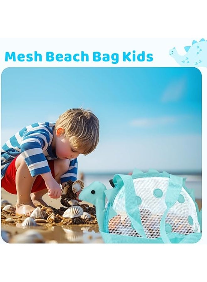 Baytion Mesh Beach Bag for Kids Multifuction Crossbody Bag for Outdoor SchoolBeach Toy Mesh Beach Bag Kids green - Image 5