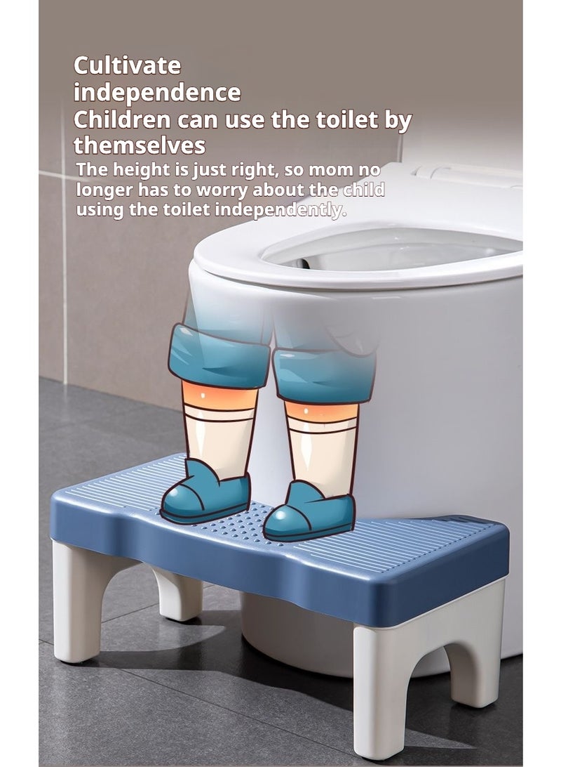 سكينة كرسي قدم للمرحاض، قاعدة قدم لتصحيح وضعية الجلوس وتخفيف الإمساك، تصميم ثابت وغير قابل للانزلاق، مريح وسهل الحمل للكبار والأطفال، مقعد مرحاض - Image 2