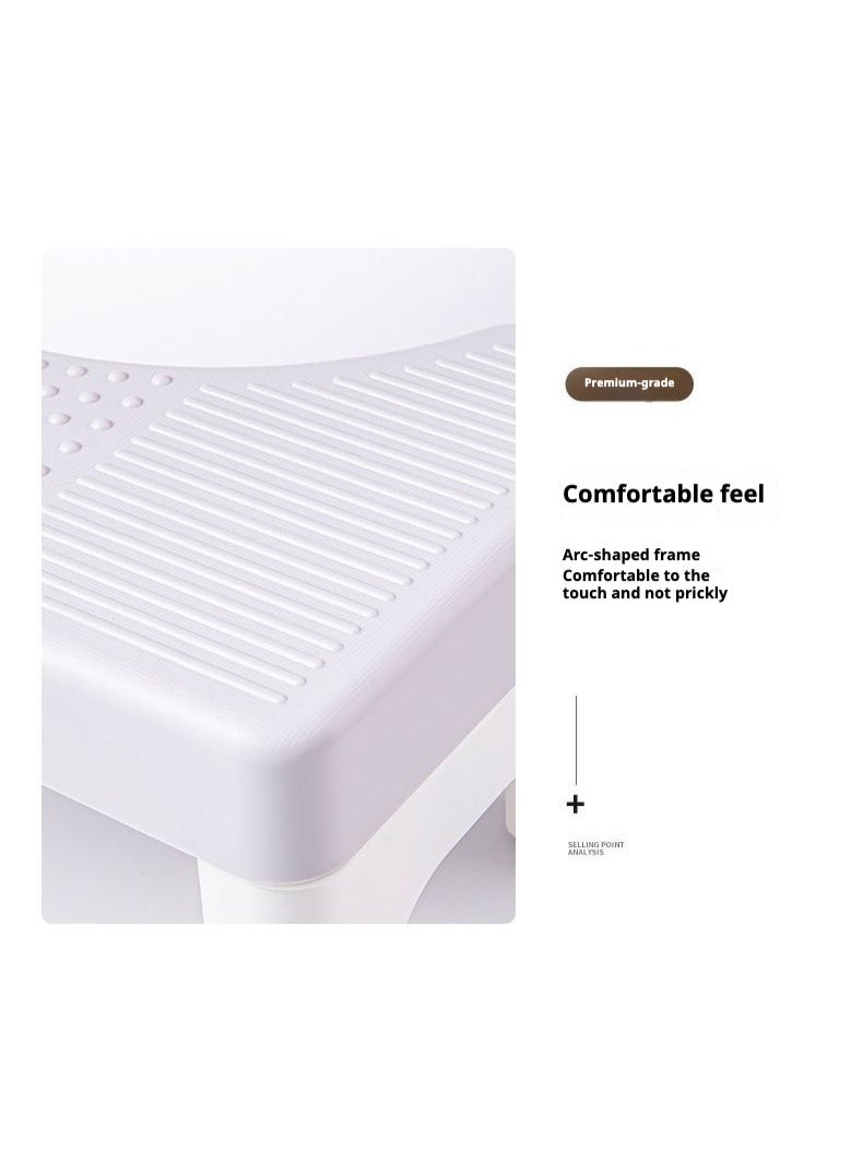 سكينة كرسي قدم للمرحاض، قاعدة قدم لتصحيح وضعية الجلوس وتخفيف الإمساك، تصميم ثابت وغير قابل للانزلاق، مريح وسهل الحمل للكبار والأطفال، مقعد مرحاض - Image 4