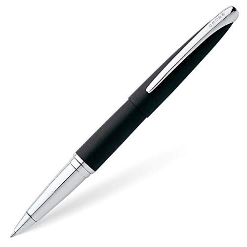 Cross ATX Luxury Basalt Black Rollerball Pen with Modern Chrome Trim – Medium Point, Smooth Ink, Presented in Premium Gift Box - Image 4