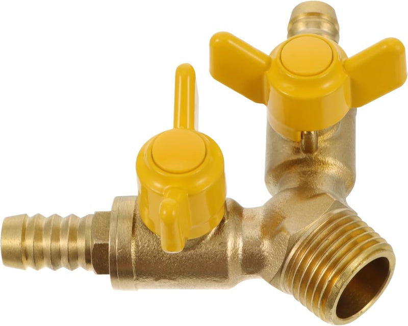 1pc Brass Way Gas Valve Construction Quick Open for Efficient Gas Control for Pneumatic Systems and Applications - Image 1