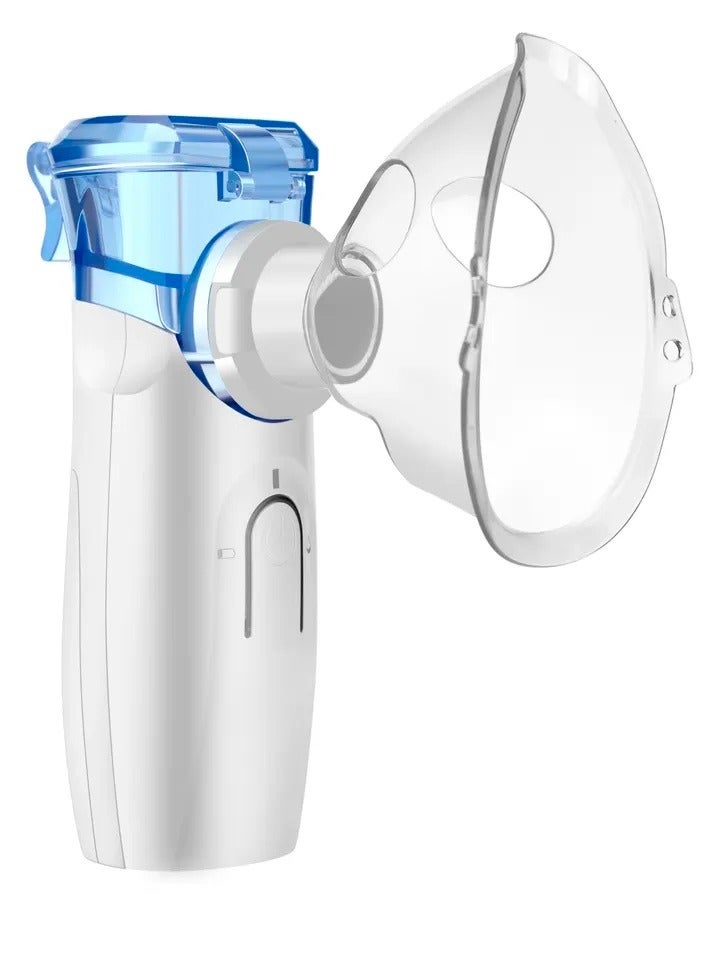 CARE Portable Mesh Nebulizer, Portable Nebulizers Cool Mist Steam Inhaler for Adults and Children Mini Ultrasonic Humidifier for Home and Travel Use Mesh Inhalators with Masks and Mouthpieces, USB/Battery - Image 1