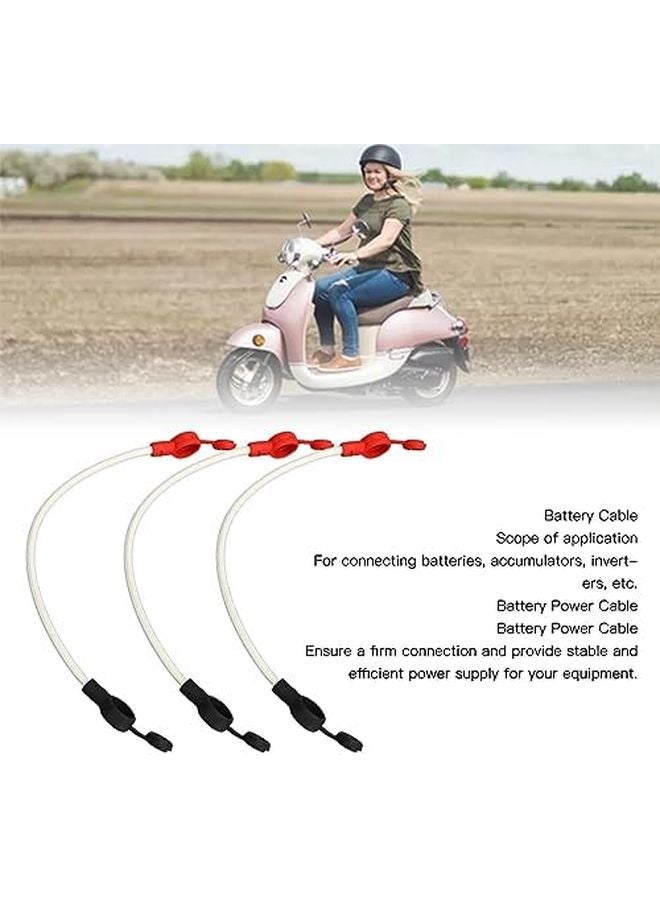 High Temperature Fireproof Copper Battery Inverter Cables with Dust Caps 8pcs Set for Stable Power Supply - Image 4