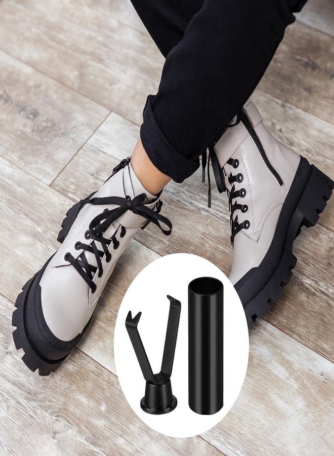 Yuomeaz 6 Set Shoe Lace Ends Tips, Black Shoelace Head Replacement, Alloy Shoelace Tips for Shoestring, Clothes, Hoodie - Image 2