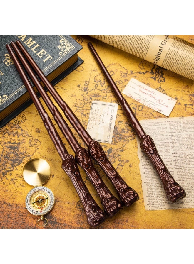 هاري بوتر عصا هاري بوتر، عصي سحرية مضيئة للأطفال، 4 قطع من عصي السحرة المضيئة، إكسسوار مثالي لأزياء الهالوين التنكرية - Image 2