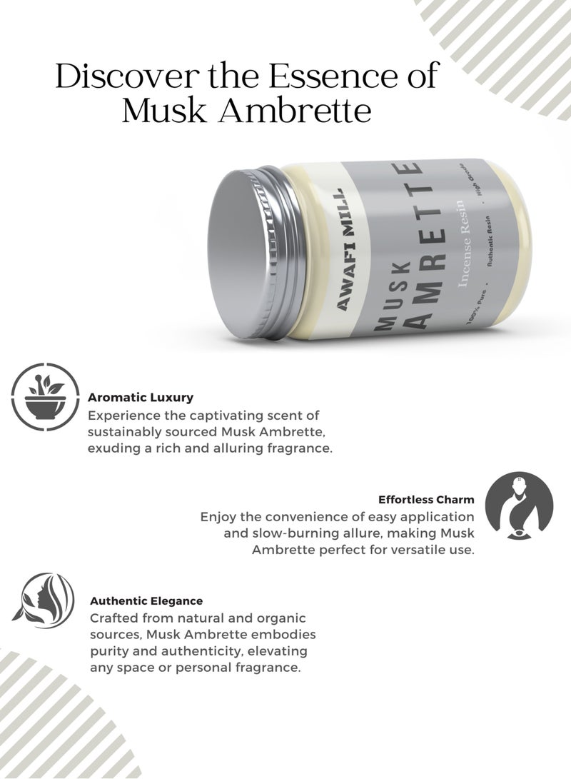Awafi Mill Moroccan Musk Ambrette Crystal | Premium Synthetic Musk Crystals | Bakhoor Mix and Perfumery | Sweet Floral Aroma Long Lasting Musky Notes - Image 3