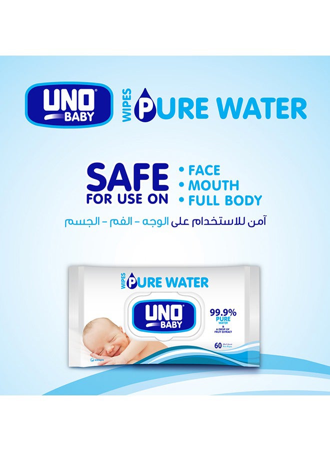 مناديل مبللة للأطفال بماء نقي بنسبة 99.9%، عبوة من 720 منديل - Image 4