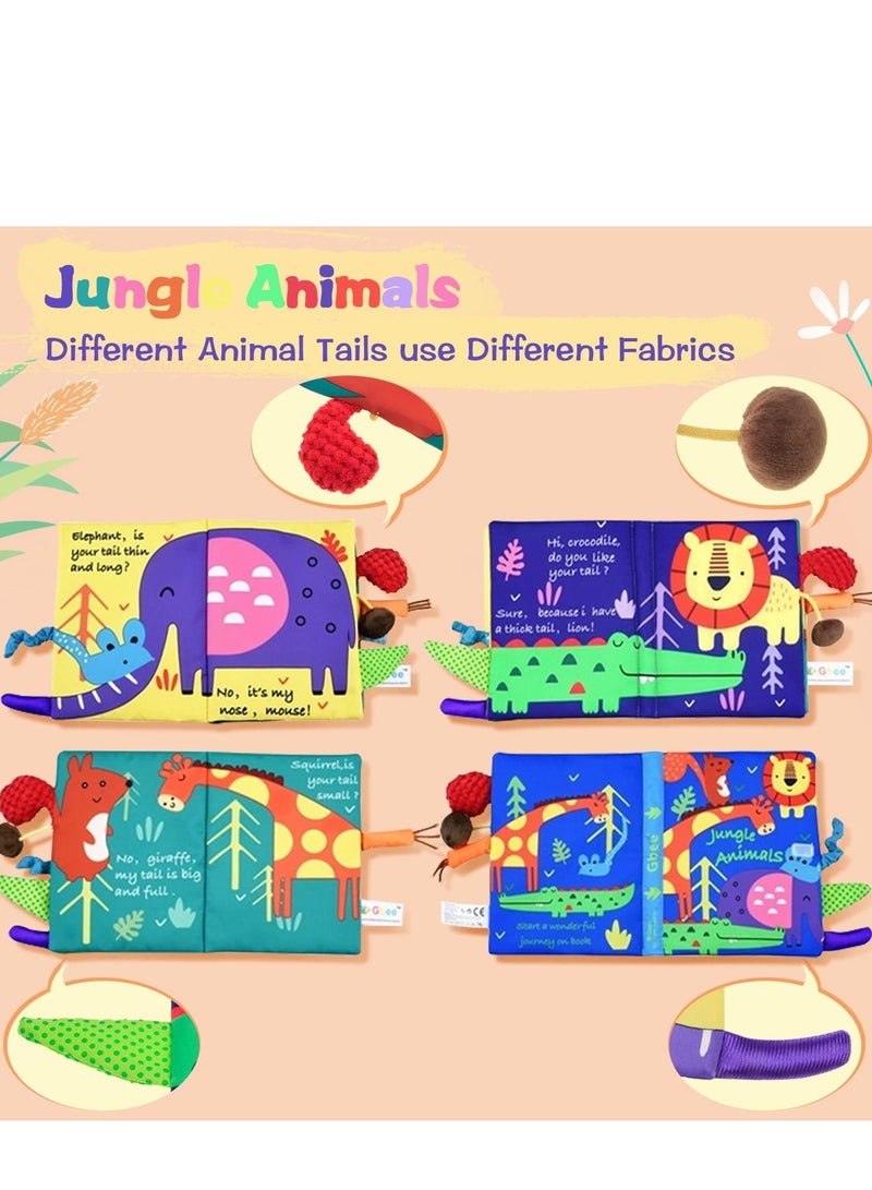 Excefore Baby Soft Cloth Books, Touch and Feel Crinkle Book for Babies, Infants & Toddlers 0-12 Months, Early Education Sensory Book Toys Toddler boy Girl Unisex - Image 2