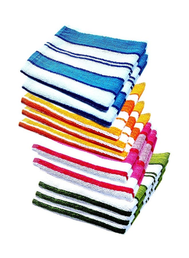 AYUS Cotton Hand Towels 50 GSM (Set of 10, Multicolour) - Image 1