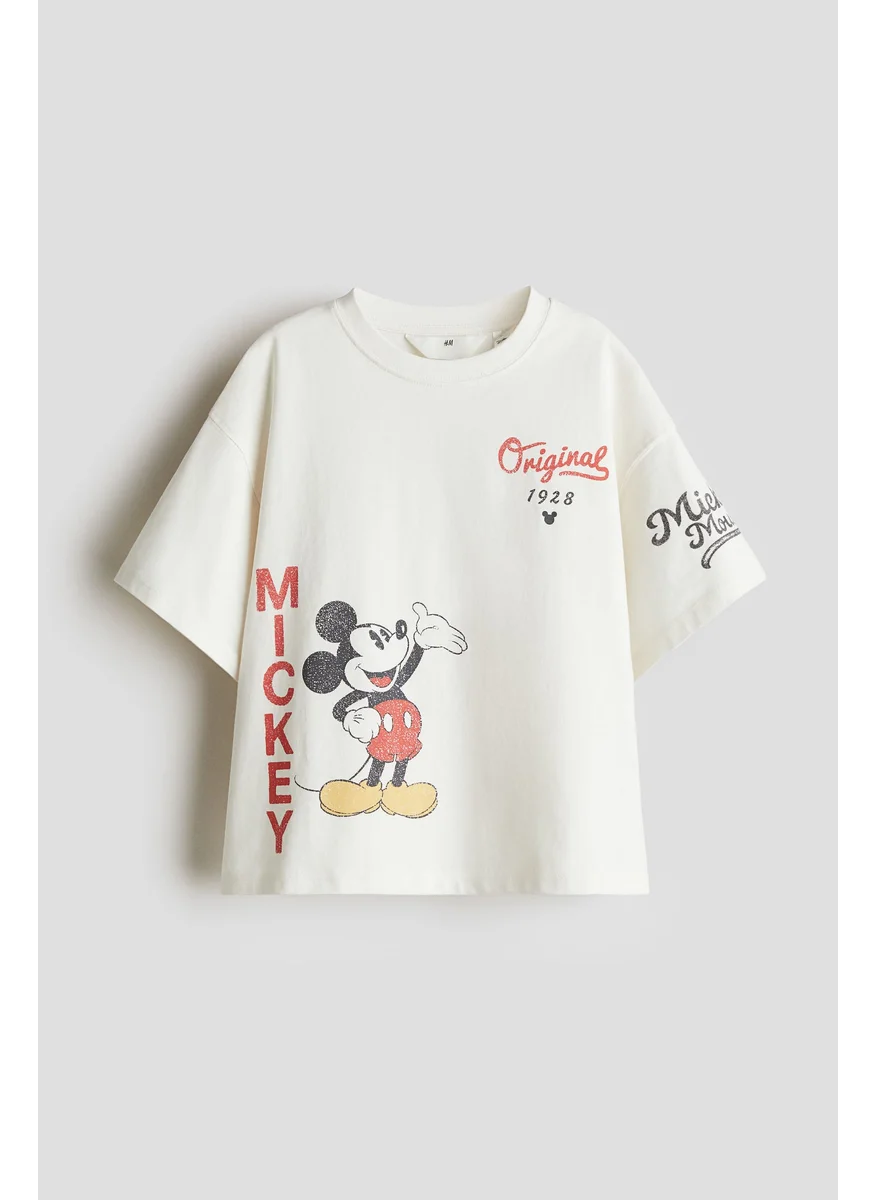 اتش اند ام Printed Cotton T-Shirt