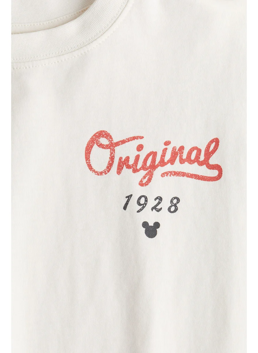 اتش اند ام Printed Cotton T-Shirt