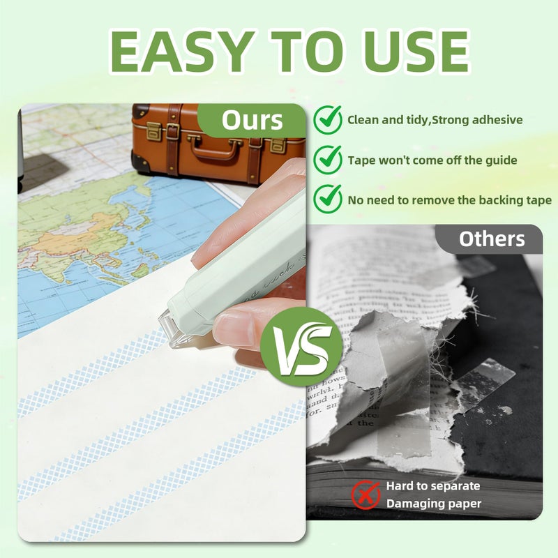 Fonestuff Double Sided Tape Roller Pen 5 Pack Craft Adhesive Glue Runner Supplies for Scrapbooking, Junk Journal, Gift Wrapping, Photo Mounting, School Office & Crafts - Image 4