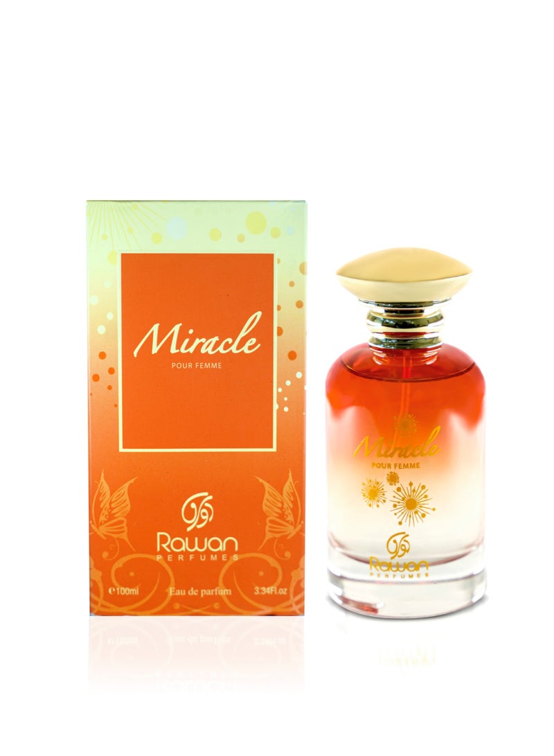 RAWAN Miracle Pour Femme by Rawan Perfumes – Eau de Parfum – 100ml - Image 1