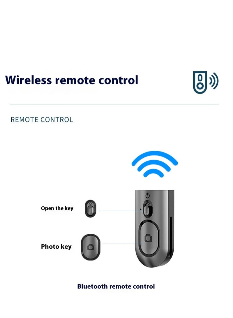 360° Rotation Face Body Tracking Phone Holder, Rechargeable Smartphone Camera Mount Remote & Gesture Control with Adjustable Selfie Stick Tripod Stand for Phone Camera  - Image 3