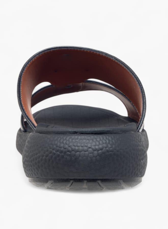 لو كونفورت صنادل رجالي سليب أون بتفاصيل مقصوصة - Image 4